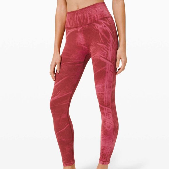 NWOT Lululemon Ebb to Street Tight *Wash Stone Wash Chianti size 8 - Picture 4 of 5